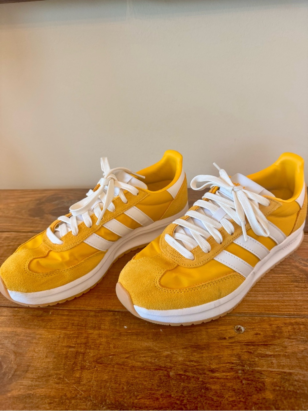 Yellow Adidas Cloudfoam Sneakers